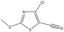 4-chloro-2-(methylsulfanyl)-1,3-thiazole-5-carbonitrile Struktur