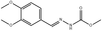 methyl 2-(3,4-dimethoxybenzylidene)hydrazinecarboxylate Struktur