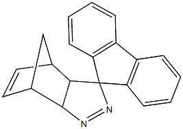 spiro(3,4-diazatricyclo[5.2.1.0~2,6~]deca[3,8]diene-5,9'-[9'H]-fluorene) Struktur