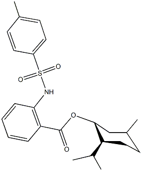 2-isopropyl-5-methylcyclohexyl 2-{[(4-methylphenyl)sulfonyl]amino}benzoate Struktur