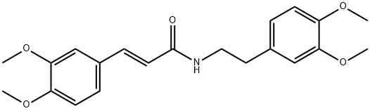 3-(3,4-dimethoxyphenyl)-N-[2-(3,4-dimethoxyphenyl)ethyl]acrylamide Struktur