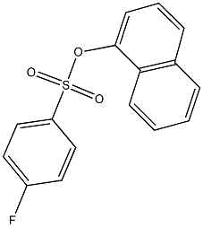 1-naphthyl 4-fluorobenzenesulfonate Struktur