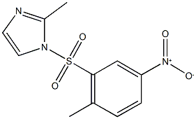 1-({5-nitro-2-methylphenyl}sulfonyl)-2-methyl-1H-imidazole Struktur