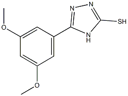 5-(3,5-dimethoxyphenyl)-4H-1,2,4-triazole-3-thiol Struktur