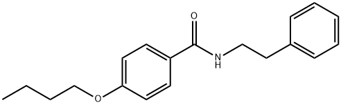 4-butoxy-N-(2-phenylethyl)benzamide Struktur