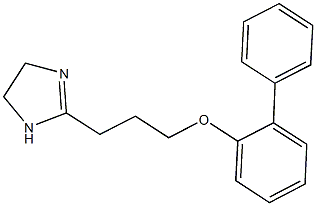 [1,1'-biphenyl]-2-yl 3-(4,5-dihydro-1H-imidazol-2-yl)propyl ether Struktur