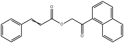 2-(1-naphthyl)-2-oxoethyl 3-phenylacrylate Struktur