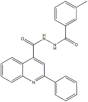 N'-(3-methylbenzoyl)-2-phenyl-4-quinolinecarbohydrazide Struktur