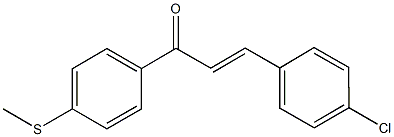 3-(4-chlorophenyl)-1-[4-(methylsulfanyl)phenyl]-2-propen-1-one Struktur