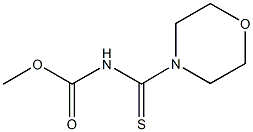 methyl 4-morpholinylcarbothioylcarbamate Struktur