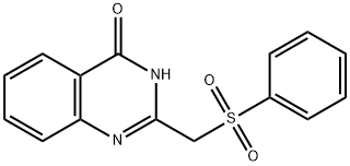 2-[(phenylsulfonyl)methyl]-4-quinazolinol Struktur