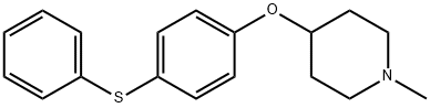 1-methyl-4-piperidinyl 4-(phenylsulfanyl)phenyl ether Struktur