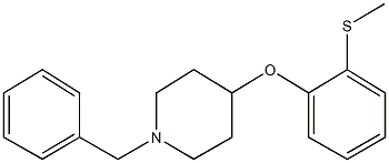 1-benzyl-4-[2-(methylsulfanyl)phenoxy]piperidine Struktur