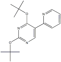 2,4-ditert-butoxy-5-(2-pyridinyl)pyrimidine Struktur