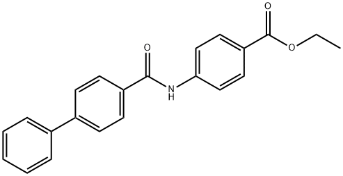 ethyl 4-[([1,1'-biphenyl]-4-ylcarbonyl)amino]benzoate Struktur