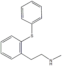 N-methyl-N-{2-[2-(phenylsulfanyl)phenyl]ethyl}amine Struktur