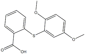 2-[(2,5-dimethoxyphenyl)sulfanyl]benzoic acid Struktur