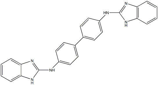 N-(1H-benzimidazol-2-yl)-N-[4'-(1H-benzimidazol-2-ylamino)[1,1'-biphenyl]-4-yl]amine Struktur