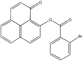 1-oxo-1H-phenalen-9-yl 2-bromobenzoate Struktur