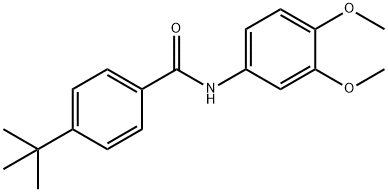 4-tert-butyl-N-(3,4-dimethoxyphenyl)benzamide Struktur