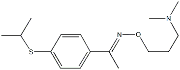 1-[4-(isopropylsulfanyl)phenyl]ethanone O-[3-(dimethylamino)propyl]oxime Struktur