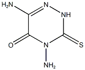 4,6-diamino-3-thioxo-3,4-dihydro-1,2,4-triazin-5(2H)-one Struktur