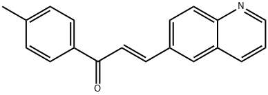 1-(4-methylphenyl)-3-(6-quinolinyl)-2-propen-1-one Struktur