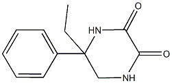 5-ethyl-5-phenyl-2,3-piperazinedione Struktur