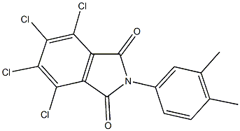 4,5,6,7-tetrachloro-2-(3,4-dimethylphenyl)-1H-isoindole-1,3(2H)-dione Struktur