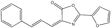 2-(2-furyl)-4-(3-phenyl-2-propenylidene)-1,3-oxazol-5(4H)-one Struktur