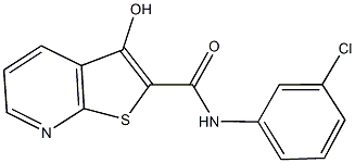 N-(3-chlorophenyl)-3-hydroxythieno[2,3-b]pyridine-2-carboxamide Struktur