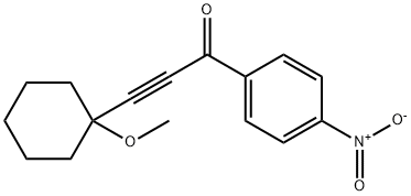 1-{4-nitrophenyl}-3-(1-methoxycyclohexyl)-2-propyn-1-one Struktur