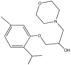 1-(2-isopropyl-5-methylphenoxy)-3-(4-morpholinyl)-2-propanol Struktur