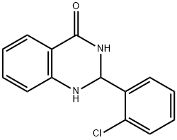 2-(2-chlorophenyl)-2,3-dihydro-4(1H)-quinazolinone Struktur