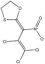 2-(2,3,3-trichloro-1-nitro-2-propenylidene)-1,3-oxathiolane Struktur