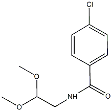 4-chloro-N-(2,2-dimethoxyethyl)benzamide Struktur