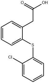 {2-[(2-chlorophenyl)sulfanyl]phenyl}acetic acid Struktur