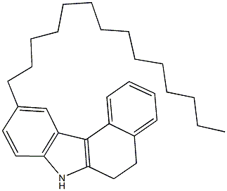 10-tetradecyl-6,7-dihydro-5H-benzo[c]carbazole Struktur