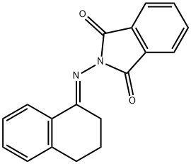 2-(3,4-dihydro-1(2H)-naphthalenylideneamino)-1H-isoindole-1,3(2H)-dione Struktur