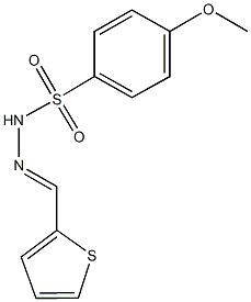 4-methoxy-N'-(2-thienylmethylene)benzenesulfonohydrazide Struktur