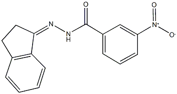 N'-(2,3-dihydro-1H-inden-1-ylidene)-3-nitrobenzohydrazide Struktur