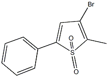 3-bromo-2-methyl-5-phenylthiophene 1,1-dioxide Struktur