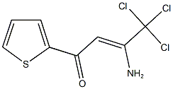 3-amino-4,4,4-trichloro-1-(2-thienyl)-2-buten-1-one Struktur