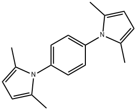 1-[4-(2,5-dimethyl-1H-pyrrol-1-yl)phenyl]-2,5-dimethyl-1H-pyrrole Struktur