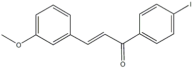 1-(4-iodophenyl)-3-(3-methoxyphenyl)-2-propen-1-one Struktur