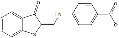 2-({4-nitroanilino}methylene)-1-benzothiophen-3(2H)-one Struktur