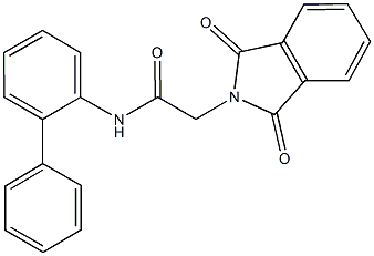 N-[1,1'-biphenyl]-2-yl-2-(1,3-dioxo-1,3-dihydro-2H-isoindol-2-yl)acetamide Struktur