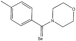 4-(4-methylbenzoselenoyl)morpholine Struktur