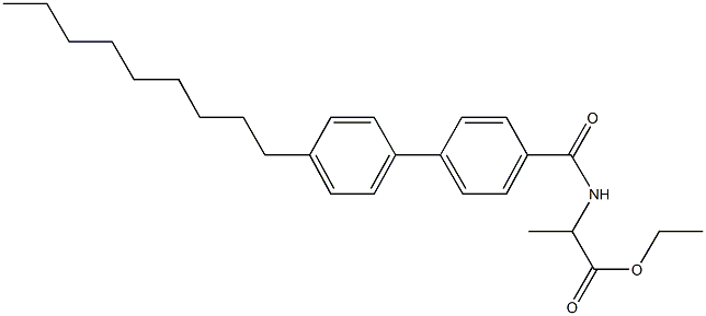 ethyl 2-{[(4'-nonyl[1,1'-biphenyl]-4-yl)carbonyl]amino}propanoate Struktur