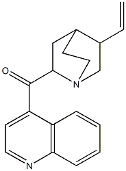 4-quinolinyl(5-vinyl-1-azabicyclo[2.2.2]oct-2-yl)methanone Struktur